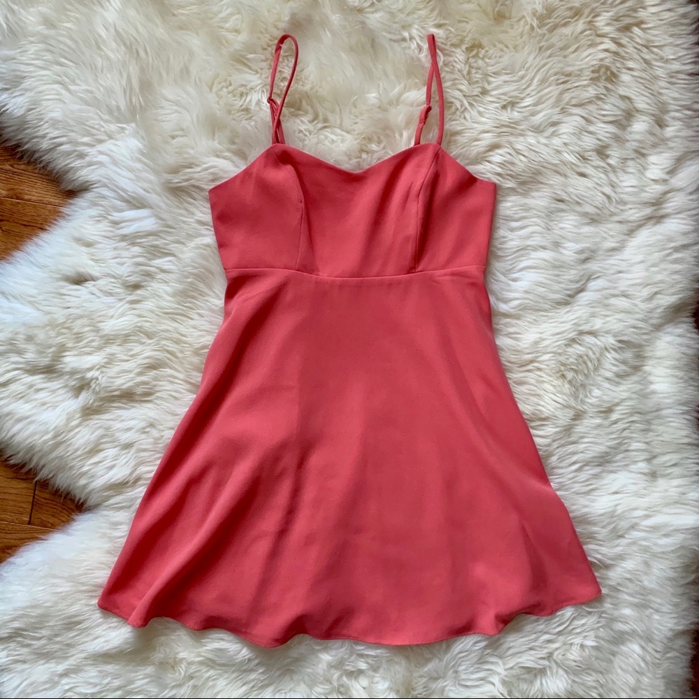 Lush Pink Babydoll Dress